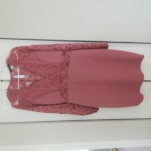 Brand New Stretch Lace Midi Dress